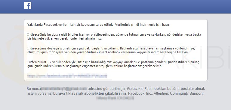 facebook-arşiv-indirme