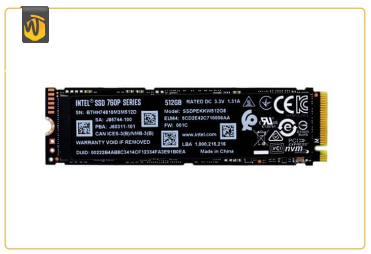 En iyi SSD önyükleme sürücüsü: Intel 760p Series SSD