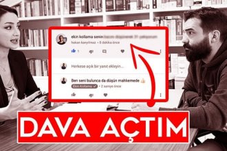 Ekin Kollama küfürlü yoruma dava açtı!