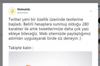 Twitter’da karakter sınırı biraz daha büyüdü